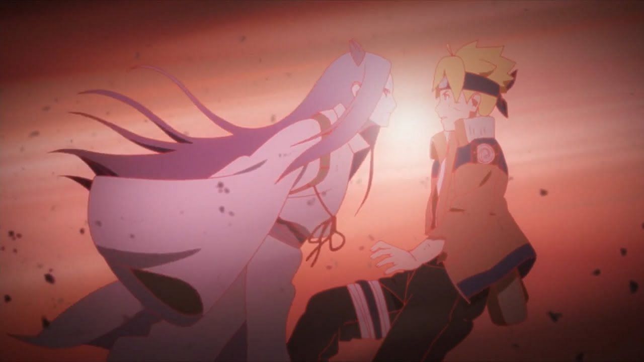 The Code Arc will see Boruto's connection with Momoshiki deepening (Image via Pierrot Studios)
